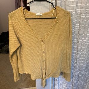 Front Tie Sweater